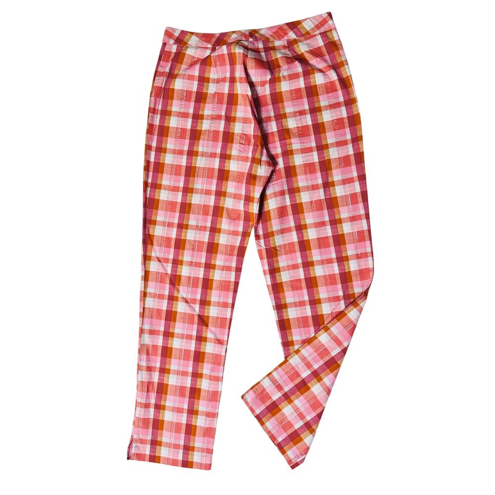 Vintage Rampage Pink, Red, & White Gingham Plaid Checkered Trousers – Size 3